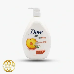 شامپو بدن داو Dove پمپی مدل go Fresh با رایحه هلو شیرین و زنجبیل سفید 1000 میلی لیتر