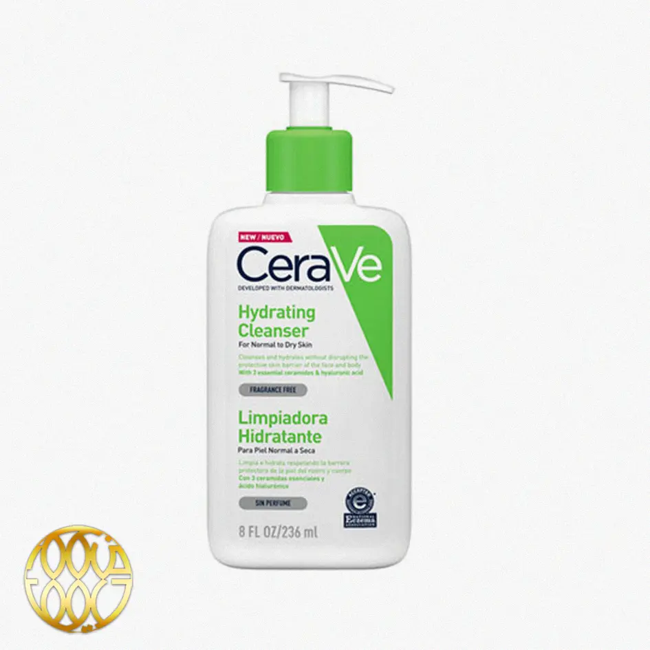 ژل شستشو و آبرسان مخصوص پوست نرمال و خشک، بدون عطر سراوی Cerave حجم 236 میل
