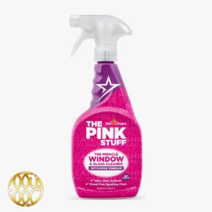 اسپری پاک‌کننده شیشه و پنجره معجزه‌گر پینک استاف (The Pink Stuff Miracle Window & Glass Cleaner with Rose Vinegar)