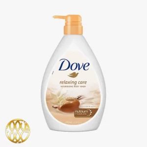 شامپو بدن داو ریلکسینگ کر با شی باتر و وانیل 1 لیتری Dove Relaxing Shea Butter Body Wash with Vanilla
