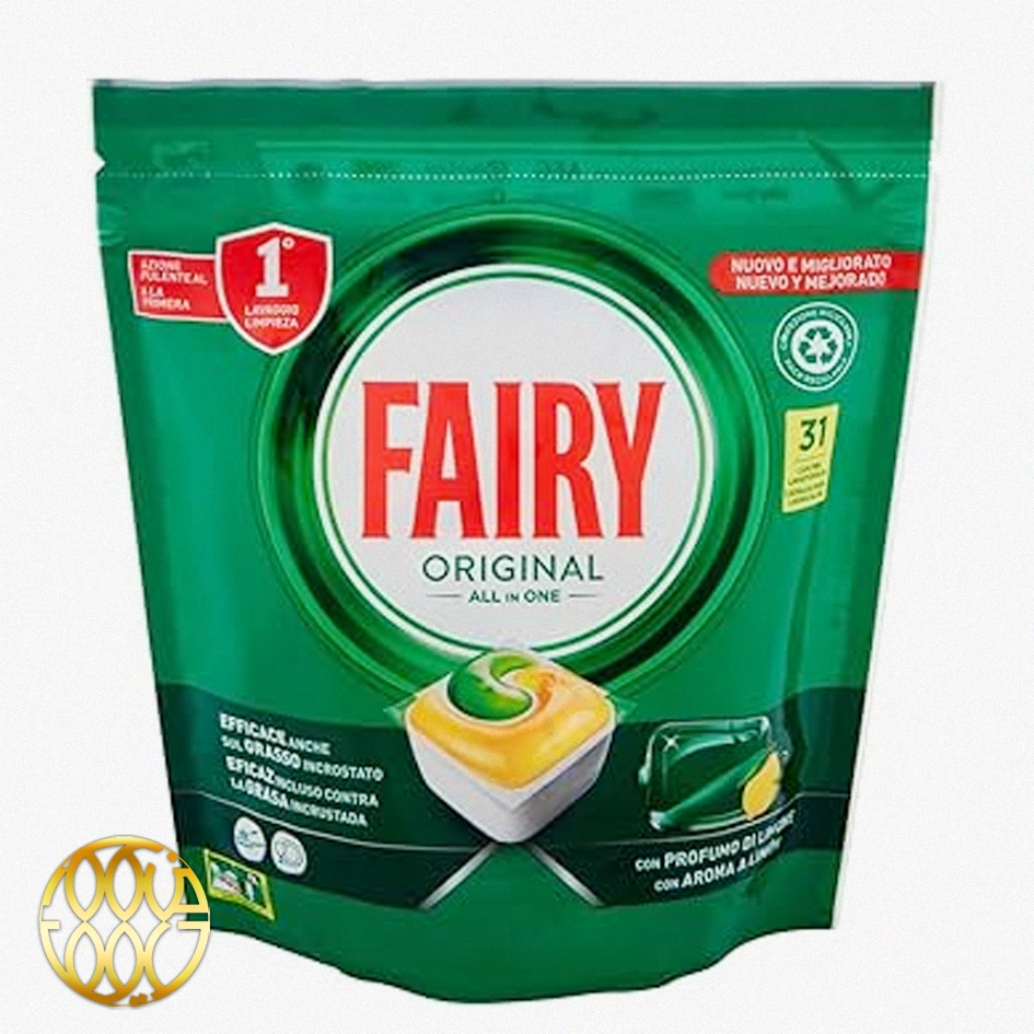 قرص ماشین ظرفشویی فیری اورجینال (Fairy Original All in One) ۳۱ عددی