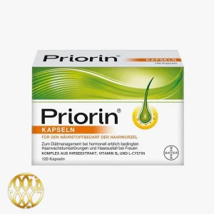 قرص پریورین (Priorin) ۱۲۰ عددی اصل آلمان | مکمل ضد ریزش و تقویت موی بایر