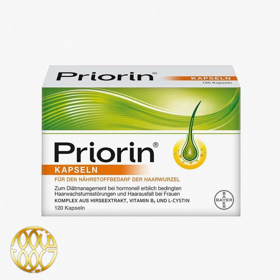 قرص پریورین (Priorin) ۱۲۰ عددی اصل آلمان | مکمل ضد ریزش و تقویت موی بایر