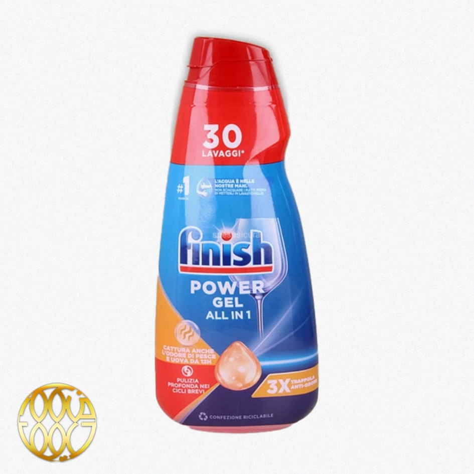 ژل ماشين ظرفشويي فينيش مدلFINISH POWER GEL ALL IN 1 600ml