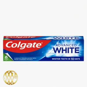 خمیر دندان کولگیت ادونس وایت (Colgate Advanced White) – کریستال‌های میکرو پاک‌کننده و سفیدی در ۱۰ روز – اصل اروپا