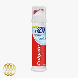 خمیر دندان کولگیت (Colgate) مدل Cool Stripe – پمپی، ۱۰۰ میلی‌لیتر | تقویت دندان و نفس تازه