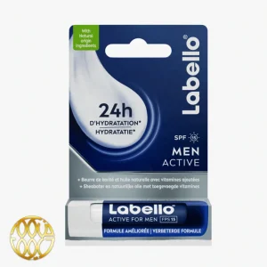 مومیایی لب لابلو مدل Active مخصوص مردان با SPF 15 – ۲۴ ساعت آبرسانی عمیق (ساخت آلمان)