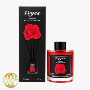 خوشبوکننده با چوب Veyes رایحه رز (Rose) – ۱۵۰ میلی‌لیتر | عطر دلنشین و رمانتیک گلی