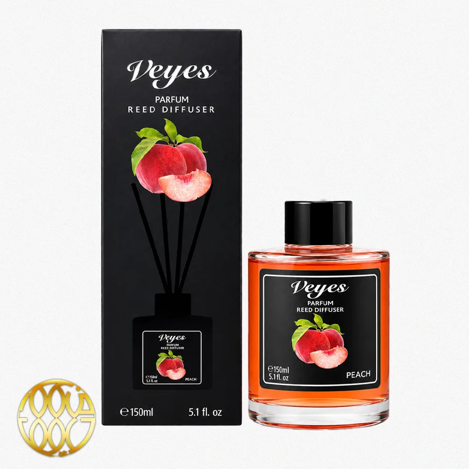 خوشبوکننده با چوب Veyes رایحه هلو (Peach) – ۱۵۰ میلیلیتر | رایحه شیرین و میوهای