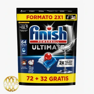 قرص ماشین ظرفشویی فینیش Ultimate بسته 64 عددی
