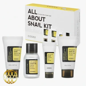 کیت آبرسان و ضد چروک حلزون کوزارکس COSRX مدل All About Snail Kit بسته 4 عددی